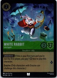 White Rabbit - Late Again (Cold Foil) 89/204 - Disney Lorcana Into the Inklands