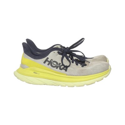 Hoka One One, Laufschuhe, Größe: 40, W Mach 4, Polyester, Grau/Blau/Gelb #iMW