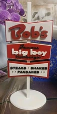 Bob's Big Boy "Old Version #2 Custom Restaurant Sign. 3d Printed. 7" Tall. 