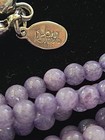 Joan Rivers Vintage Starlet Statement Necklace Purple Multi Strand Beads Flower — photo 2