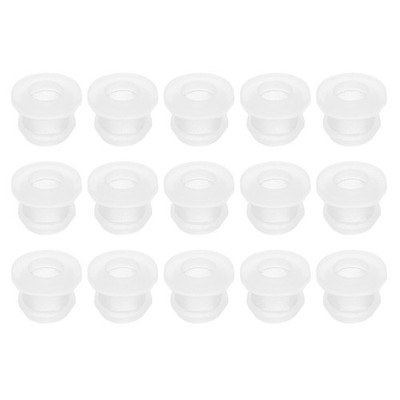 15Stück Gummiring 8.5mm Bohrloch 6mm ID Top Hat Lochstopfen Grommet Klar