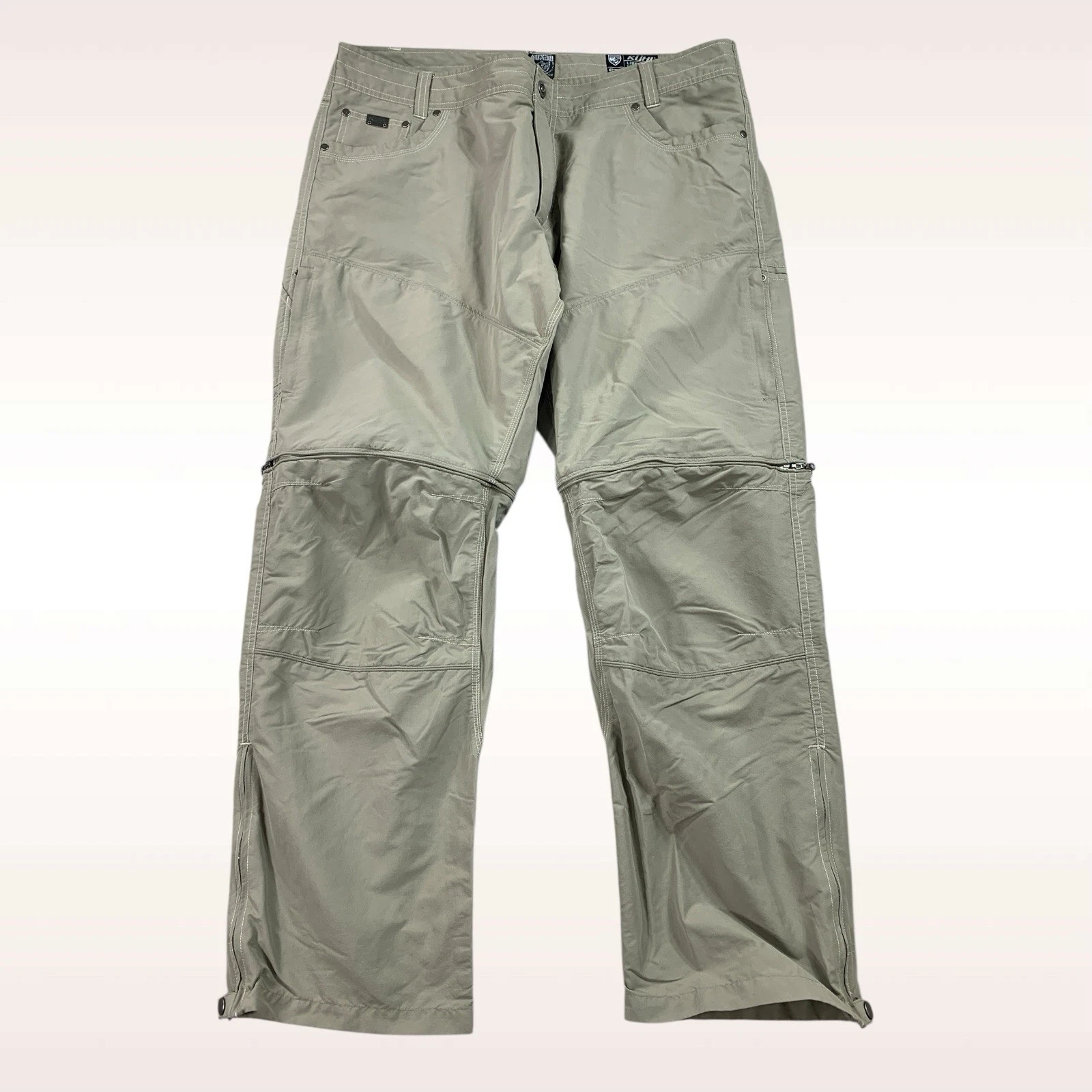 Kuhl Liberator Convertible Pant Mens 40x30 Outdoor Hiking Zip-Off Cargo Travel