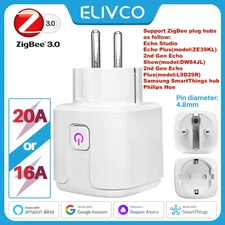 16A ZigBee 3.0 Smart Plug Power Socket SmartLife App Remote Control Timer Countd