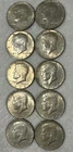 10 Half Dollars 1966-1969 40% Silver