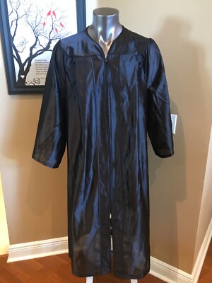 Herff Jones Academic Graduation Gown Black Dress (Size 5'9" - 5'10") | eBay