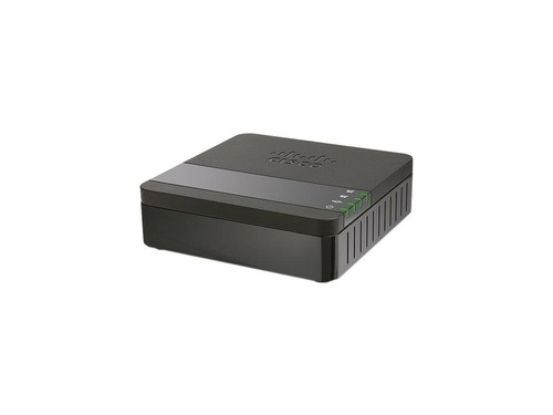 Cisco 2-Port Analog Telephone Adapter, 1 x RJ-45 - 2 x FXS - Fast Ethernet -