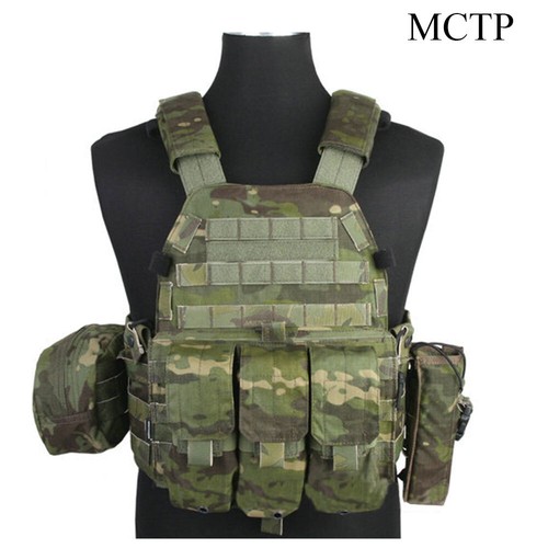 Emerson Tactical Modular Vest MOLLE 6094A Combat Plate Carrier magazine Pouch - Picture 9 of 12