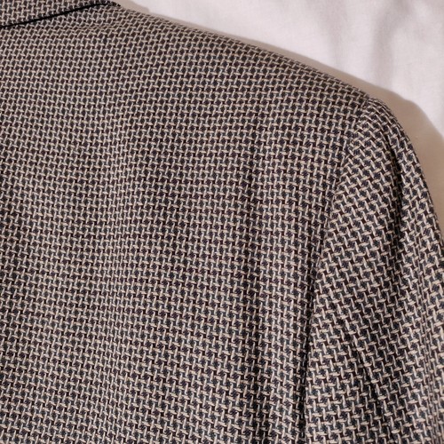 Tallia Uomo Sports Coat No Size Tag (44 Chest) Brown/White pattern - Picture 20 of 24