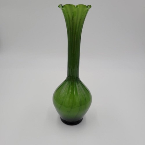 Vintage Decorative Green Mountain Pottery Tall Vase 8" Home Tabletop Decor
