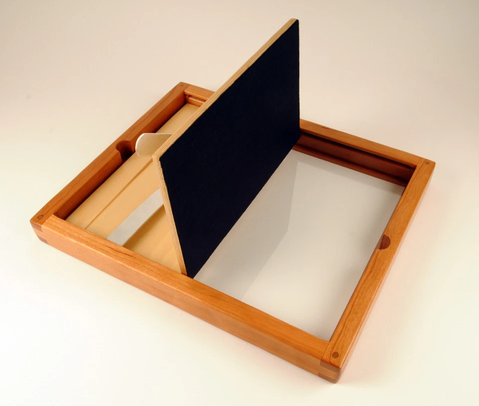 "Marco de impresión de contacto de 12x15"" edición de lujo madera de cerezo nuevo proceso alternativo" Foto 3 de 4