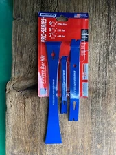 Vaughan 91V 3 Piece Pry Bar Set. 5.5 Inch, 7.5 Inch, 9.5 Inch Made in USA