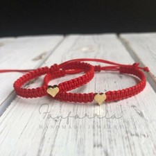 Heart Bracelets Red Matching Bracelets