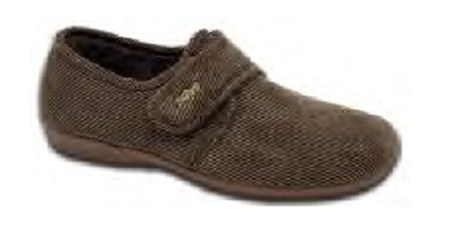 Mens Slipper By DeValverde Style 3024 Marron & Marino (Brown & Navy) - Picture 3 of 6