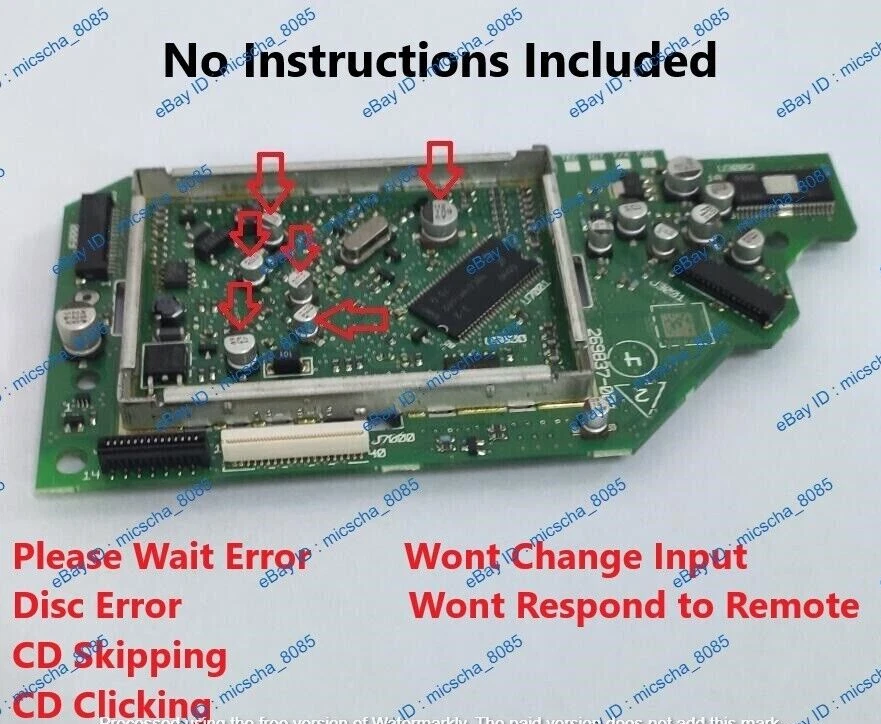 Bose Wave Music System AWRCC1 AWRCC2 AWRCCH Capacitor Repair Kit CD Player Caps - Image 2 of 3