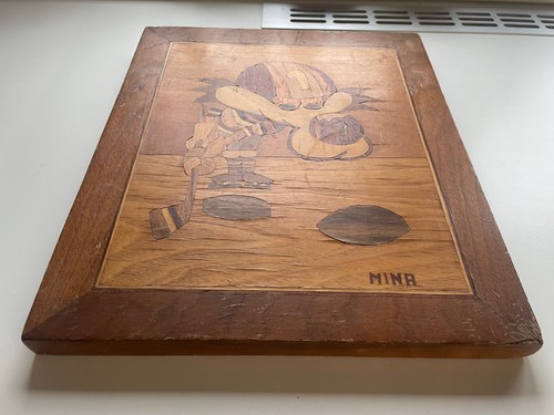 VUCKO vintage hecho a mano en placa de madera, Juegos Olímpicos Sarajevo 1984 - Imagen 4 de 22