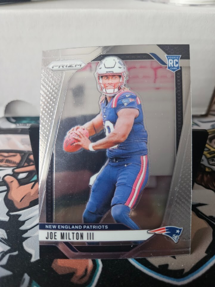 2024 NFL Prizm New England Patriots Joe Milton III Base Rookie Card #354