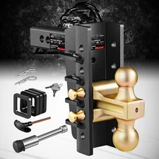 XPE Adjustable Trailer Hitch Drop Hitch 2.5-inch Receiver 8" Drop/Rise Tow Hitch