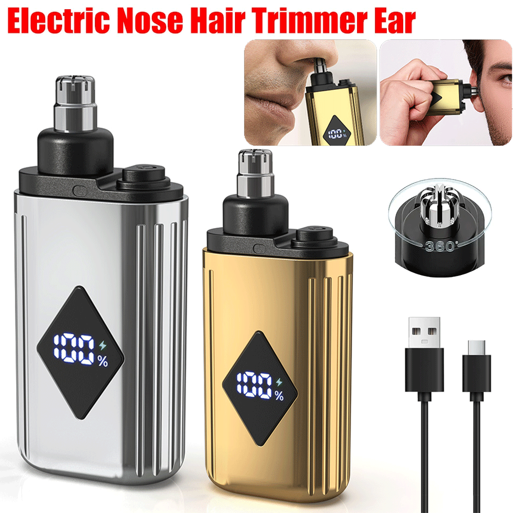 LED Electric Nose Hair Trimmer Shaver Nose&Ear Mustache Beard Shaver Clipper USA
