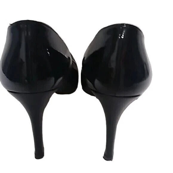 L.K. Bennett Black Patent Leather Round Toe Pumps Size 39 MSRP $399 - Image 4 of 4