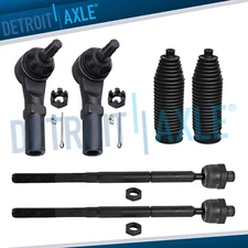 RWD Front Outer and Inner Tie Rod Ends Boots Kit for 2015 - 2019 Chrysler 300