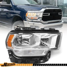 For Ram 2500 3500 2019-2024 Halogen Headlight Assembly w/ Bulb Passenger Side