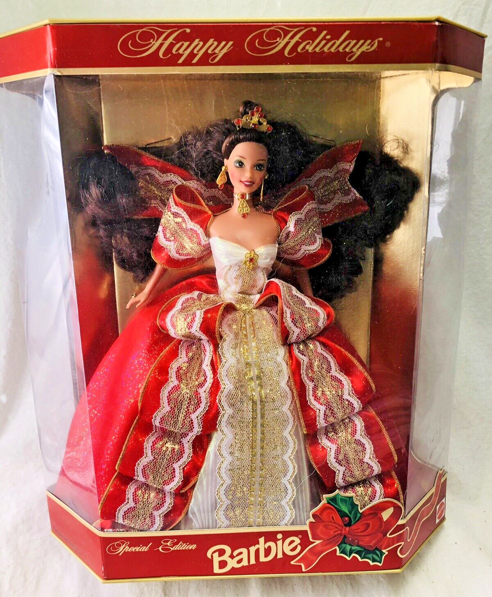 Barbie 1997 Special Edition 10th Anniversary Happy Holidays Doll