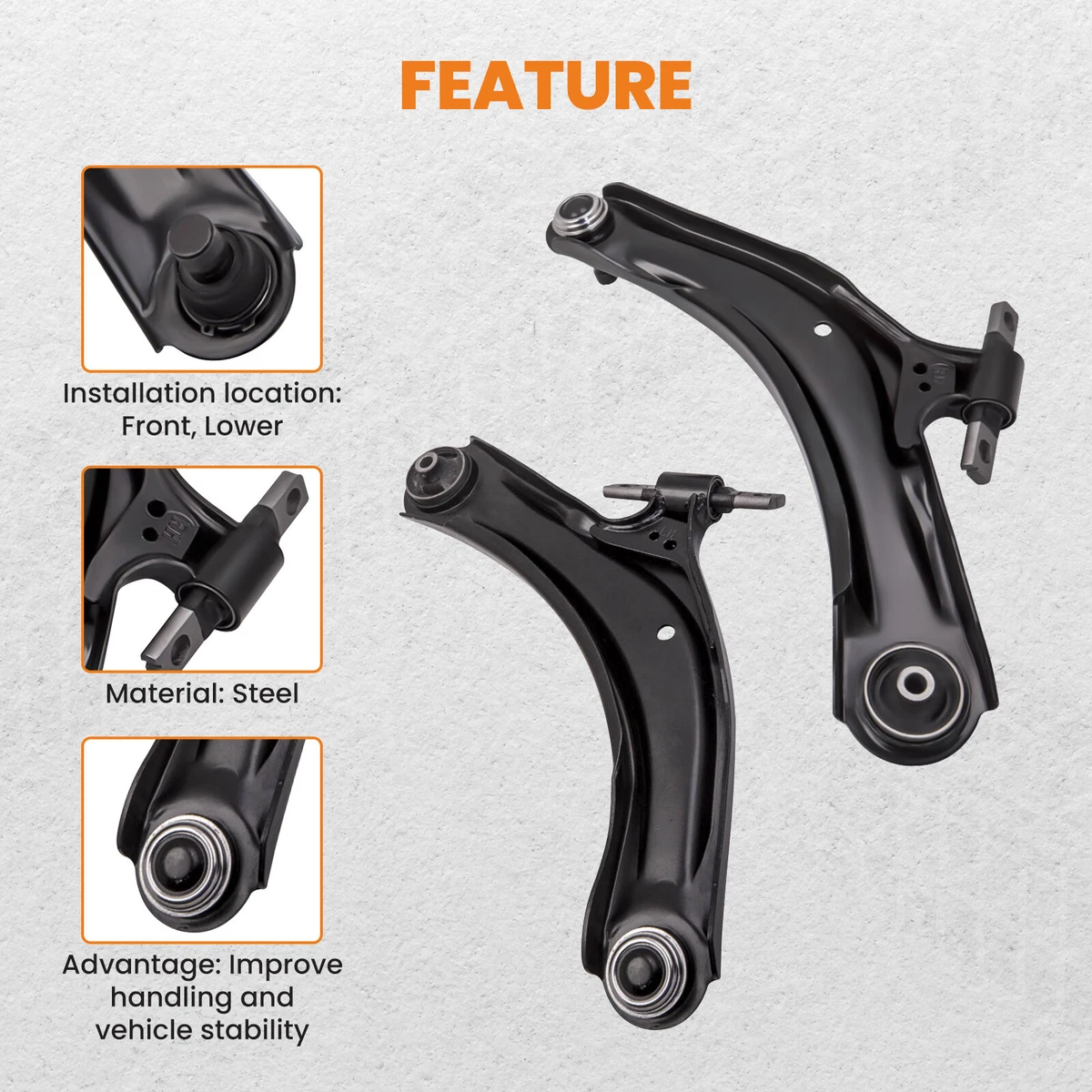 Control Arm & Ball Joint Assembly Suspension Wishbone Arm For 