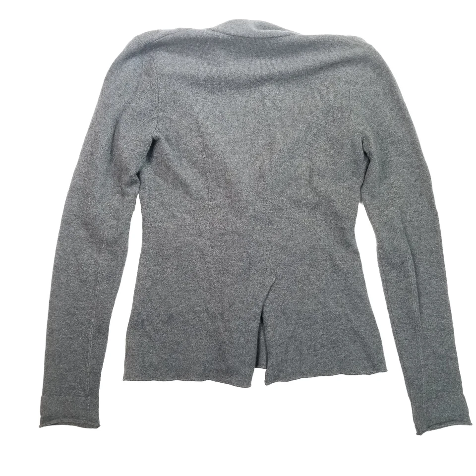 Chaqueta Aqua Cashmere para mujer 100% Cashmere Gris Talla S Foto 2 de 4