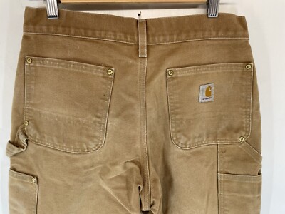 Vintage Carhartt Double Knee Pants B01 BRN Made in USA Mens 30x30