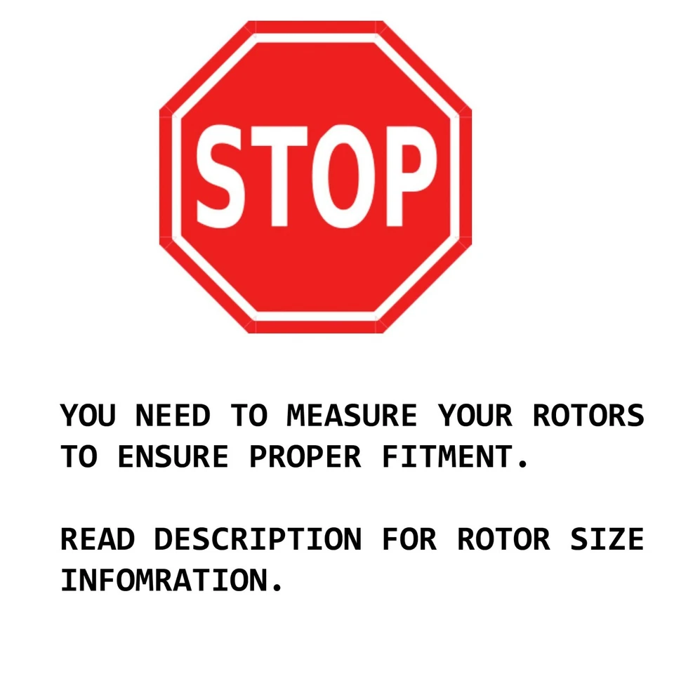 Front Disc Rotors Ceramic Brake Pads for Pontiac Montana Grand Prix Buick Regal - Image 3 of 4