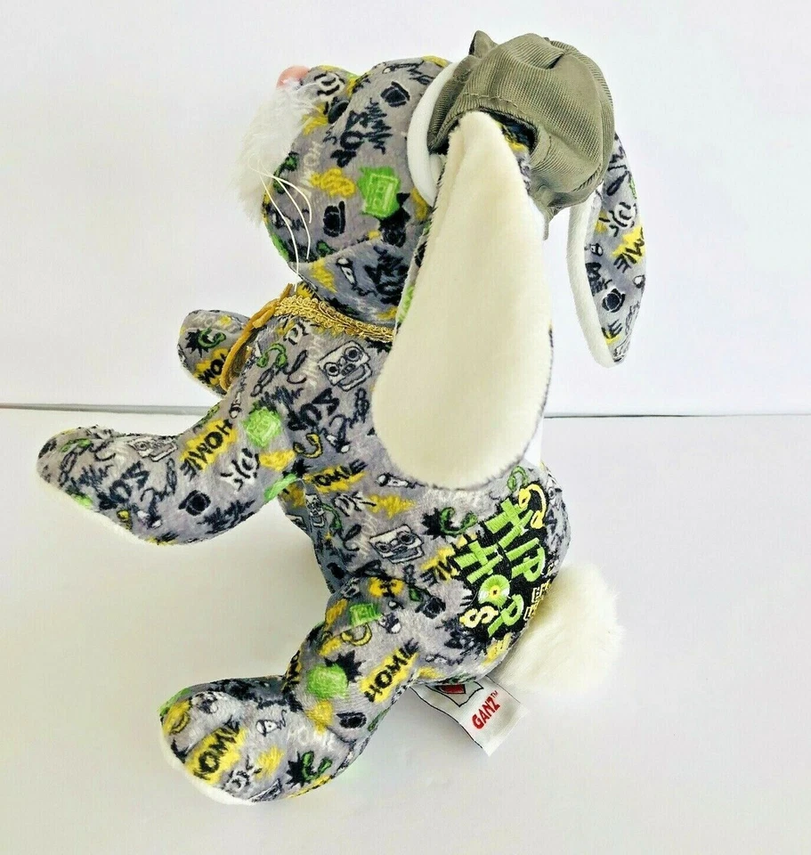 Ganz Webkinz Rockerz Bunny 11" Plush HM5107 No Code Hip Hop Dance - Image 2 of 4