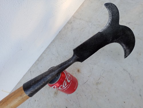 Vintage Steel Brush Axe Gaff Knife Pruning Old Farm Tool Rarity Two Blade - Picture 8 of 17