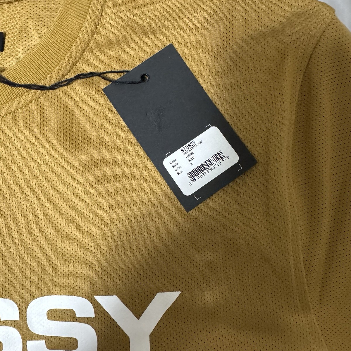 stussy バスケットボールユニフォーム メッシュ NWT NEW Vintage Stussy Mesh Basketball Sports Jersey SMALL