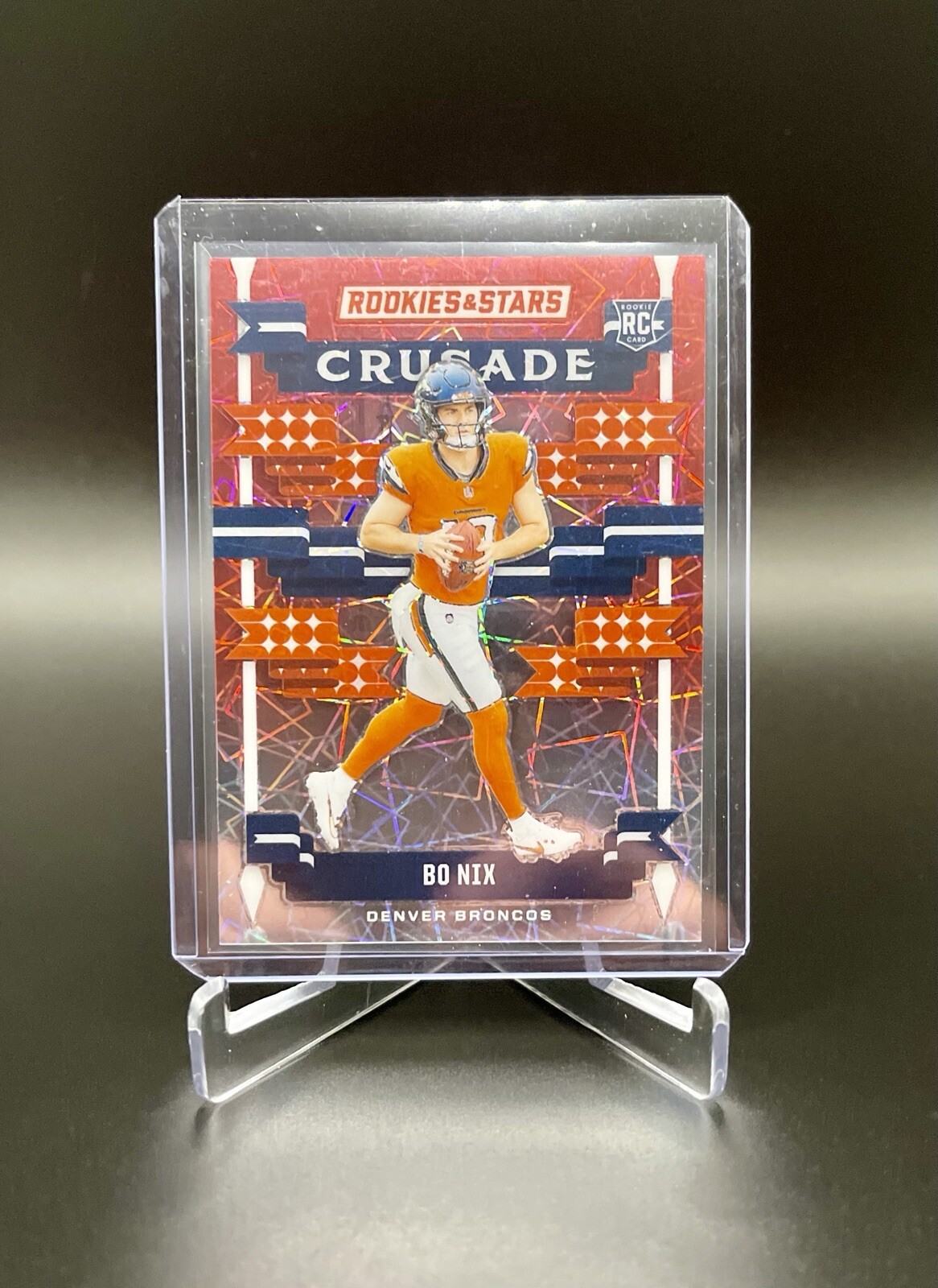 Bo Nix Panini Rookies & Stars Crusade #CBNX Pink