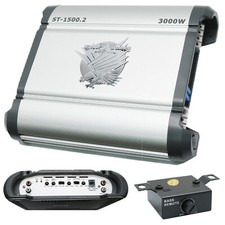 Soundxtrem 3000 Watt Power  Amp 1/2/4 Ohm Car Amplifiers + Bass Knob