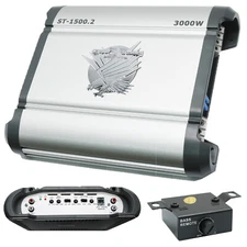 Soundxtrem 3000 Watt Power  Amp 1/2/4 Ohm Car Amplifiers + Bass Knob