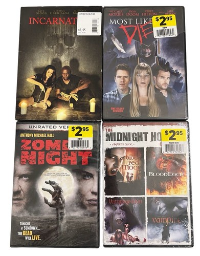 4 The Midnight Horror Collection, Zombie Night, Incarnation, Most Likely Die DVD