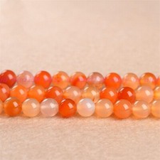 Natural 4/6/8/10mm Primary Color Agate Round Gemstone Loose Beads 15" AAA