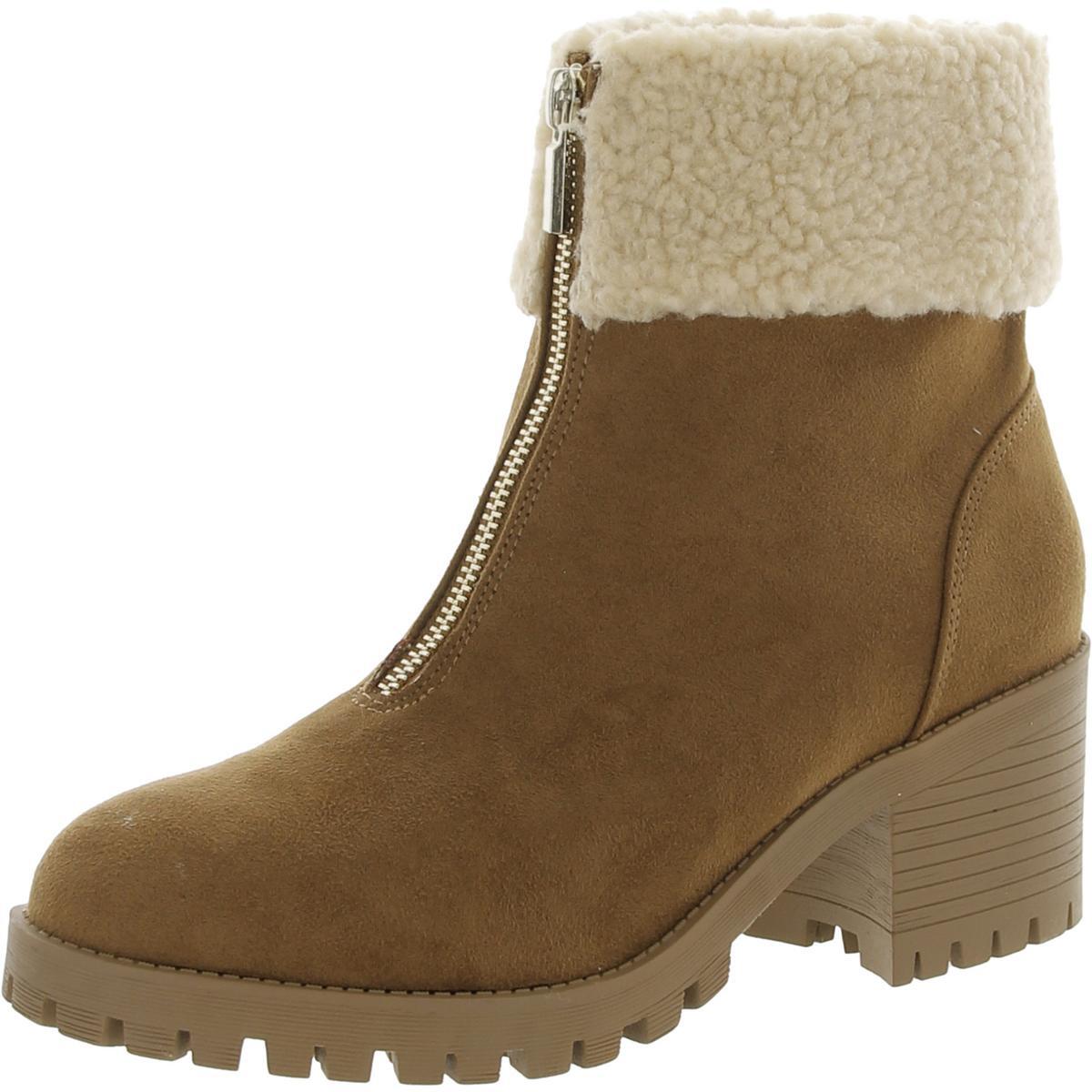 Style & Co. Женские ботильоны из искусственной замши Biancaa коричневого цвета 8,5 См (B,M) BHFO 1638