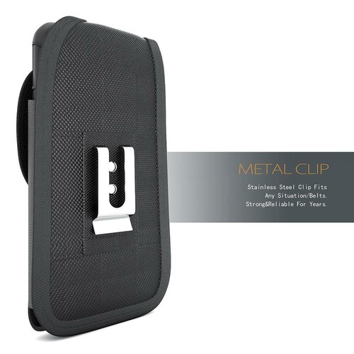 For ZTE Blade Z MAX / Sequoia / Zmax Pro 2 Belt Clip Case Rugged Nylon Pouch NEW - Picture 4 of 8