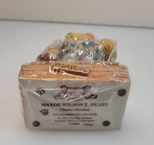 Vintage Members Only 1995 Figurine Mayor Wilson T Beary *new in wrapper with box - Picture 3 of 4