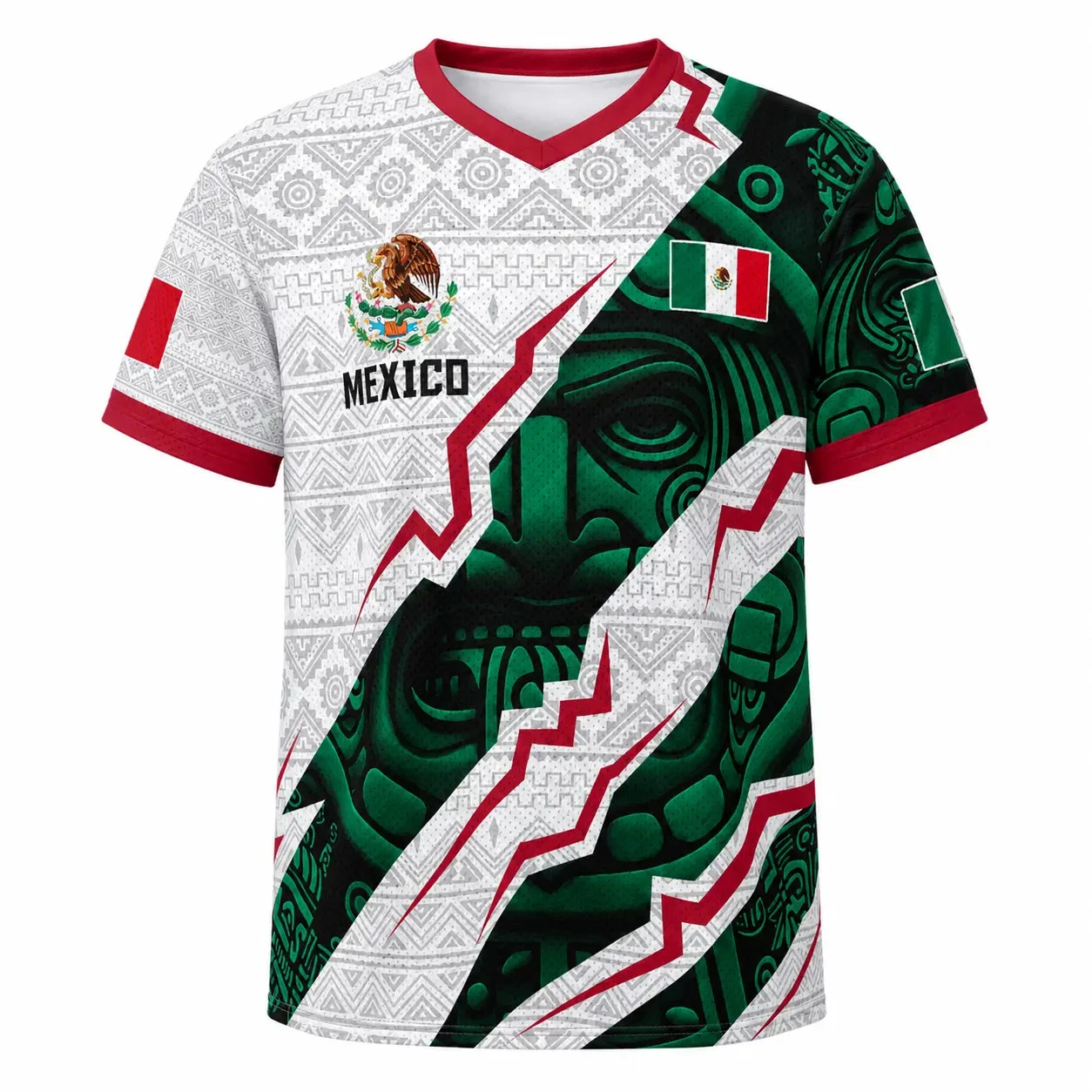 2026 New Mexican Soccer Jersey , Men's Mexico Aztec Calendar Style Jerseys