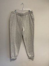 Men’s New Comfy Lounge Joggers, Softly Lined, Pockets (Grey) Size XL