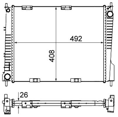 Mahle CR 841 000S KüHler, MotorküHlung FüR Renault-image
