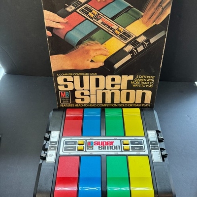 #ad Super Simon 1979 Milton Bradley Electronic Game Tested Working WATCH $14.99