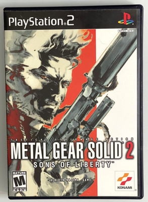Metal Gear Solid 2 Sons of Liberty PS2 Game - Complete CIB- Black Label