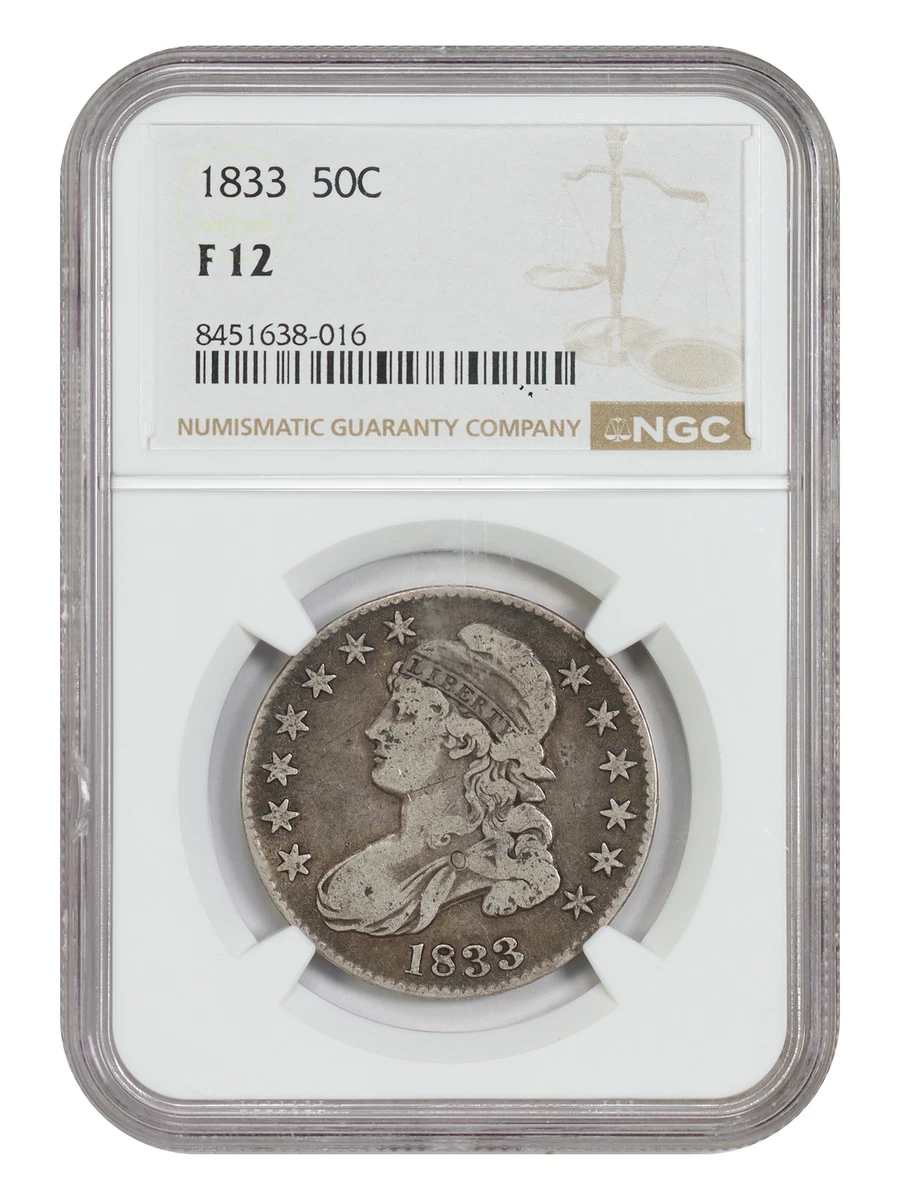 25+ 1833 Year US Early Half Dollar Coins (1794-1839) for sale