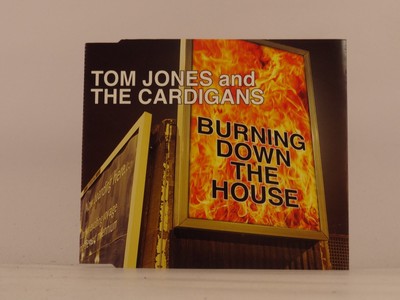 TOM JONES & THE CARDIGANS BURNING DOWN THE HOUSE (L1) 4 Track CD Single along wi