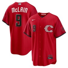 Cincinnati Reds Matt McLain #9 Nike Red 2026 City Connect MLB Stadium Jersey