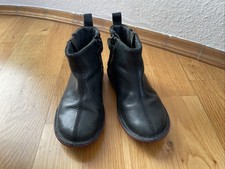 Camper Beetle 28 Reißverschluss schwarz Leder Kinderschuhe